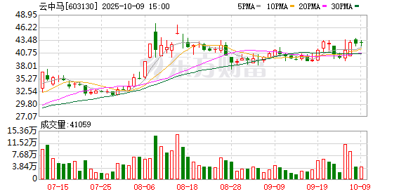 云中马：不存在逾期担保的情况